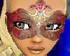 Red & Gold Filigree Mask