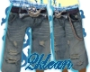 Jean(Shorts)Skull Belt