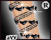 aYY-Diam Long Bangle BLK