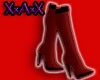 Deep Red & BLK Boots
