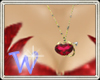 *W* Devil Heart Necklace