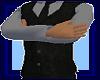 Suede Black Vest-Tie