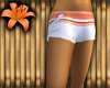Cloth Shorts: Coral/Wh