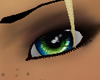 shiny green blue eyes
