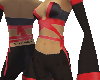 "Bodysuit Red-black"