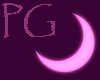 Pink Neon Moon Sticker