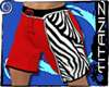 Mania Red Boardshorts
