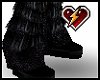 S black fuzzyboots