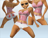 ~pw h.o.d pink tank set