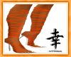 *~T~*Orange Lace up