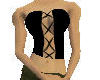 black strapless coraset
