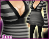 ANN Mom-Grey Stripes