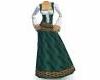 ~D~Green Celtic Gown