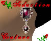 Burgundy Ice Earrings
