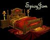 Orange/Gold Animated Bed