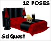 Product Image for Red Satin 12 Pose Bed