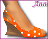 ANN PeepToe Polka ORANGE