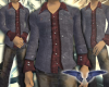 Shirt Dk red With jacket