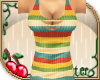 yellow striped sundress