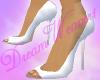 Peeptoe Pumps in White
