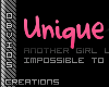 '*'unique...
