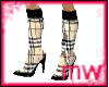 Stiletto Plaid tan boot
