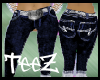 *TeeZ* DrkBlu/Wht Capris
