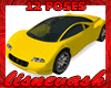 (L) 12 Pose Yellow Car