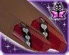 Red shiny nails by pogo!