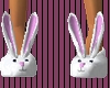 *D* White Bunny Slippers