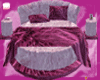 pink fur bed&poses