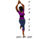 PLUS SIZE PURPLE OUTFIT