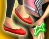 [M] Ballet Flats - Red