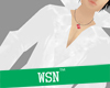 [wsn]leatherCoat#White