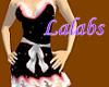 Snowflakes dress (black)