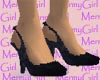 Black Satin Slingbacks