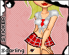 School Girl Sticker