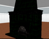Dark Green Fireplace