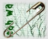 safety pin sticker