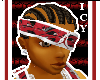 red mj camo headban