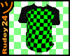 (R24) Green Checker Tee