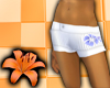 White Flora Shorts