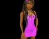 CA Pink Heart Mini Dress