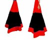 black and red long skirt