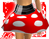 [L] Red Polka Belt Skirt