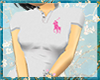 [JV]PinkPonyPolo in Wht