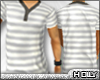 *H*~Grey striped tee