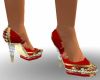 Red,Gold,Diamond PUMPS