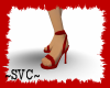 ~SVC~ Red Spike Sandals