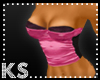 {K} Satin Corset Fuchsia